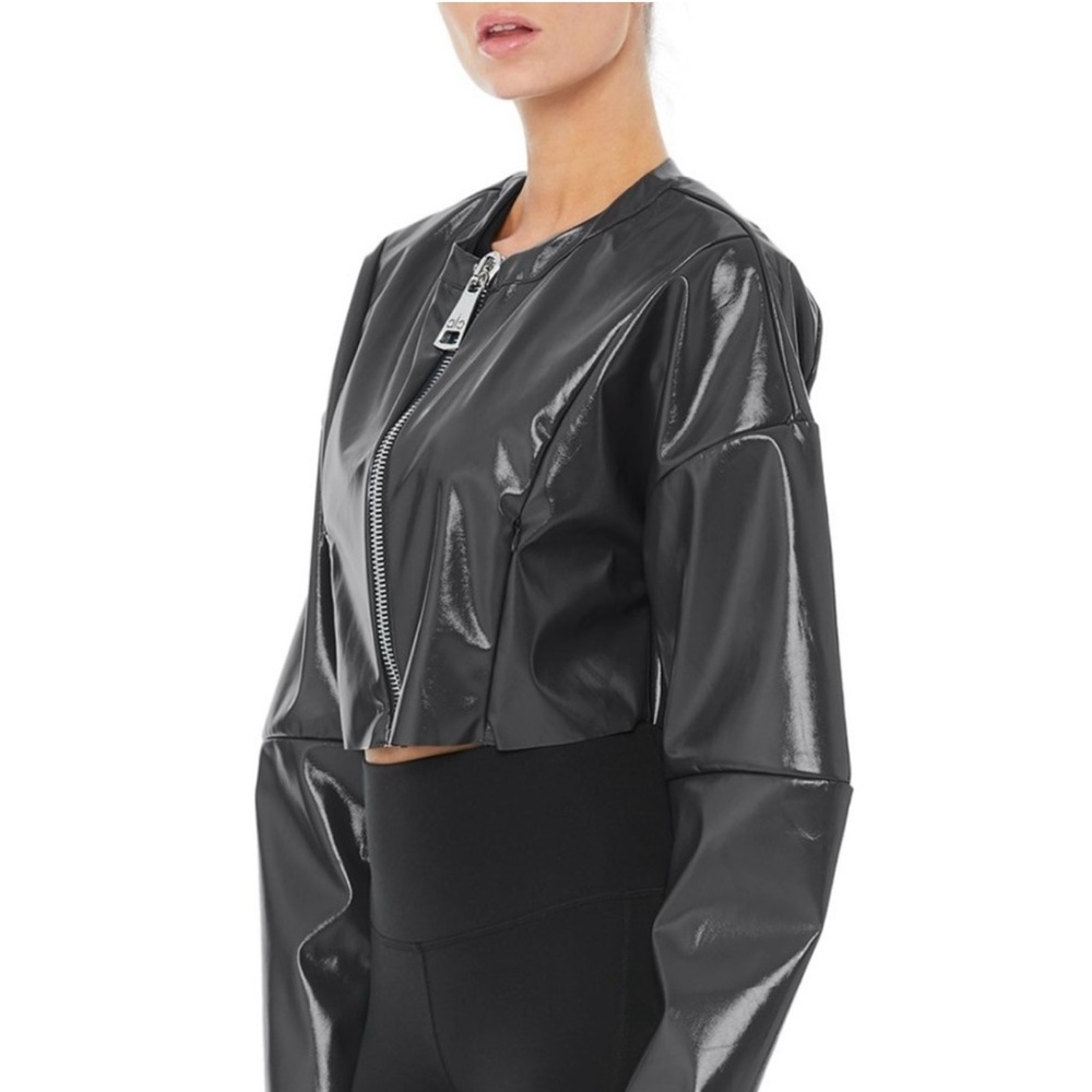 ALO Liquid Jacket with Cropped Length - Picture 3 of 8